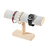 Wood & Velvet T Bar Bracelet Display Stands ODIS-WH0061-40A-7