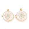 Brass Locket Pendants KK-D232-10G-01-1