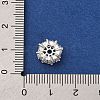 Brass Micro Pave Clear Cubic Zirconia Beads KK-D378-24S-02-3