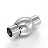 Tarnish Resistant 304 Stainless Steel Magnetic Clasps with Glue-in Ends LS-STAS-D059-33A-1