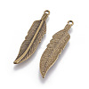 Tibetan Style Alloy Charms TIBEP-16624-AB-NR-1