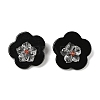 Natural Black Onyx(Dyed & Heated) & Quartz Crystal & Carnelian Handmade Beads G-Q021-05A-1