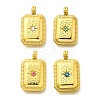 304 Stainless Steel Rhinestone Pendants STAS-M109-09G-1