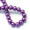 Baking Paint Pearlized Glass Pearl Round Bead Strands HY-Q003-10mm-37-4