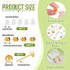 50Pcs Brass Earring Settings KK-TA0008-38C-4
