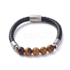 Unisex Leather Cord Bracelets BJEW-JB04852-2