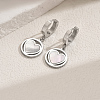 201 Stainless Steel Heart Hoop Earrings LS-GG9932-3-1
