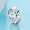 Hollow Out Spider 201 Stainless Steel Finger Rings FS-WG97E57-03-2