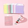45Pcs 9 Colors White Kraft Paper Bags CARB-FS0001-02-9