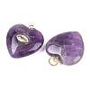 Natural Amethyst Pendants G-Z134-04E-2