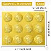 34 Sheets Self Adhesive Gold Foil Embossed Stickers DIY-WH0509-061-2