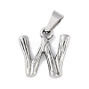 Non-Tarnish 304 Stainless Steel Pendants STAS-F235-01P-W-1