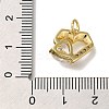 Rack Plating Brass Micro Pave Cubic Zirconia Charms KK-I720-53G-3