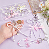 6Pcs Acrylic & Alloy & Plastic Keychain KEYC-PH01538-3