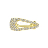 Brass Micro Pave Clear Cubic Zirconia Clip-on Earrings PW-WGBAA4E-02-1