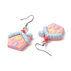 Christmas Resin Dangle Earrings EJEW-JE06087-4