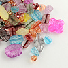 Mixed Crackle Style Transparent Acrylic Beads MACR-R546-28-1