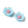 Opaque Resin Cabochons RESI-E039-03-4