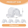 1000Pcs AS Plastic Base Buckle Hair Findings FIND-FH0011-19A-2
