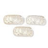 Spray Painted Transparent Glass Connector Charms X1-GLAA-H035-06A-1