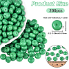 200Pcs Opaque Baking Paint Glass Seed Beads SEED-PA0001-01C-2