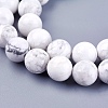 Natural Howlite Round Bead Strands X-G-I107-8mm-3