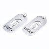 Non-Tarnish 201 Stainless Steel Pendants LS-STAS-T044-220P-6-3