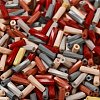 Baking Paint Glass Twist Bugle Beads SEED-C004-02L-3