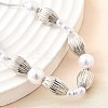 Brass Beads Slider Bracelets for Women BJEW-D317-01P-2