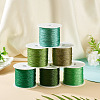 6 Rolls 6 Colors 6-Ply Polyester Metallic Thread OCOR-TA0003-11D-5