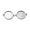 Non-Tarnish 201 Stainless Steel Cabochon Connector Settings STAS-E197-01P-1
