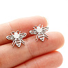 Bees 201 Stainless Steel Stud Earrings FS-WGD71BE-03-1
