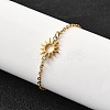 304 Stainless Steel Sun Link Bracelets LS-BJEW-D308-01G-3