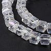 Electroplate Glass Beads Strands LS-EGLA-D018-8x8mm-01-6