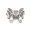 Brass Micro Pave Cubic Zirconia Beads KK-K371-48P-1