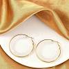 304 Stainless Steel Hoop Earrings For Women LS-EJEW-B113-02G-04-2