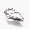 Tarnish Resistant Polished 316 Surgical Stainless Steel Lobster Claw Clasps STAS-Z013-06E-3