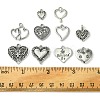60Pcs 10 Styles Tibetan Style Alloy Pendants FIND-FS0002-20-5