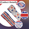 2 Rolls 2 Styles Independence Day Themed Cloth Ribbon OCOR-GF0004-51B-5