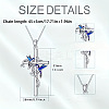 Cross with Bird Alloy Enamel Pendant Necklaces & Dangle Earrings Sets FS-WG79AEB-02-4