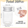 Clear Glass Bottles Bead Containers CON-SC0001-11S-02-2