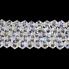 Transparent Electroplate Glass Beads Strands EGLA-A039-T3mm-L13-1