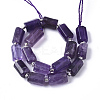 Natural Amethyst Beads Strands X-G-S345-8x11-004-2