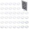 50Pcs Plastic Name Card Holders AJEW-CP0009-07-6