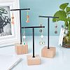T Bar Iron & Wood Earring Displays Sets EDIS-WH0016-03-5