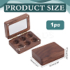 Wood Watercolor Paints Tins Box AJEW-WH0542-84B-2