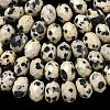 Natural Dalmatian Bead Strands G-D344-A26-5