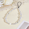 1Pc Glass & Imitation Pearls Beaded Mobile Straps for Women AJEW-LP0004-52-1