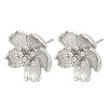 Brass Stud Earring Findings LS-KK-Z099-05P-03-1