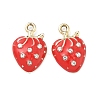 Alloy Enamel Pendants ALRI-D303-02G-1